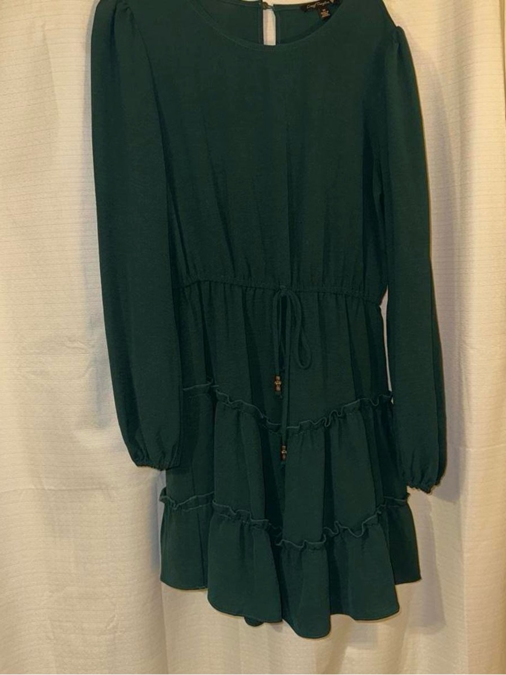City triangles emerald green dress